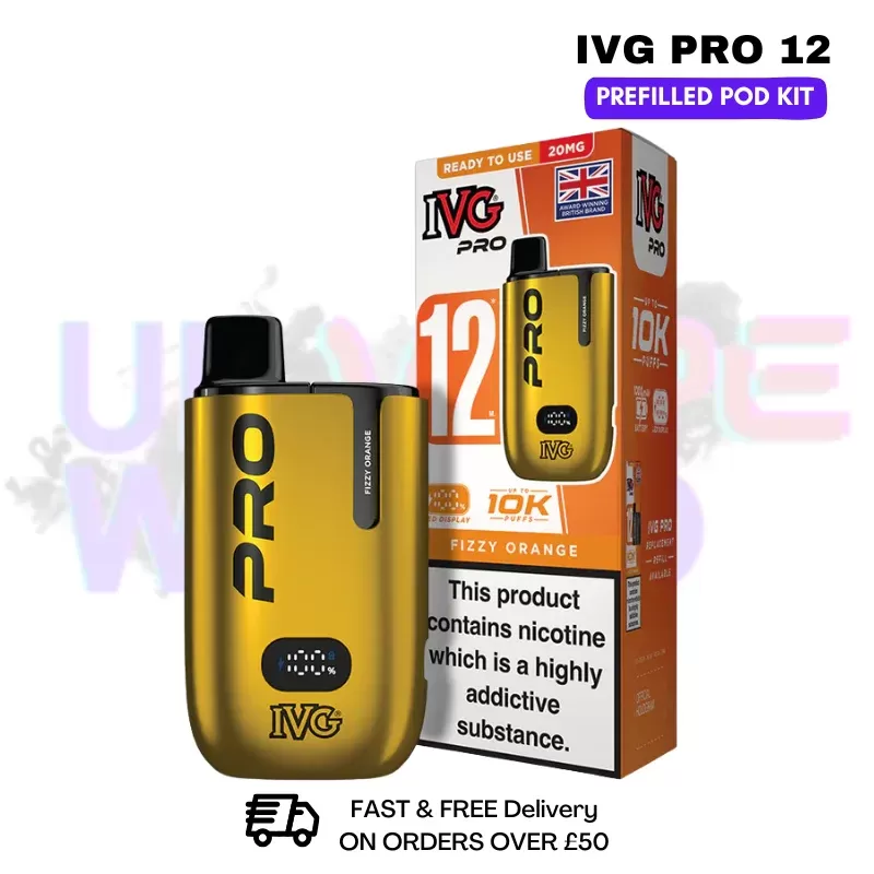Fizzy Orange IVG Pro12 Prefilled Pod Kit