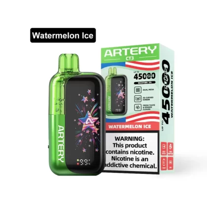 Artery CT3 45K Rechargeable Disposable Vape (45,000 Puffs) - Watermelon B-Pop / 50 mg