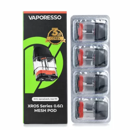 Vaporesso XROS Replacement Pods - Mesh 2ml 0.6 ohm, Mesh 3ml 0.4 ohm