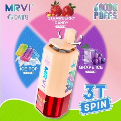 MRVI GROWING 60K 3T SPIN 60000 Puffs | triple option bulk disposable vape - Aiviouvapes