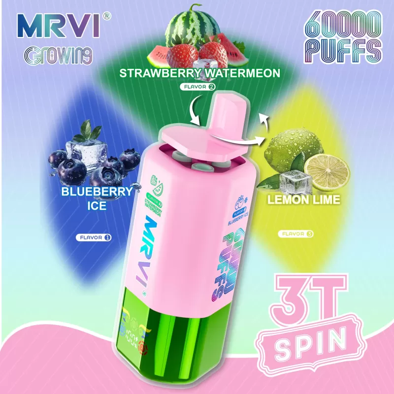 MRVI GROWING 60K 3T SPIN 60000 Puffs | triple option bulk disposable vape - Aiviouvapes - Image 3