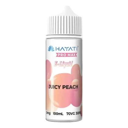 Hayati Pro Max Juicy Peach 100ml Shortfill Vape Juice