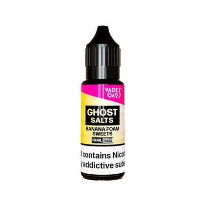 Vapes Bars Ghost Salts Banana Foam Sweets Nic Salt - 10 Pack
