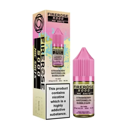 Elux Firerose 5000 Strawberry Watermelon Bubblegum E Liquid - Nicotine Strength#20mg>10mg