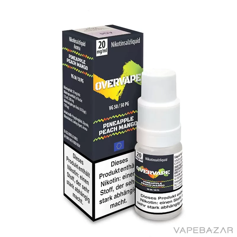 Overvape Nikotinsalz Liquid – Pineapple Peach Mango - Vapebazar - Image 3