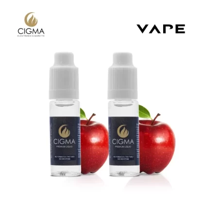 Cigma e-Liquid – Apple 0mg 10ml Bottle x 2 Pack | Cigee