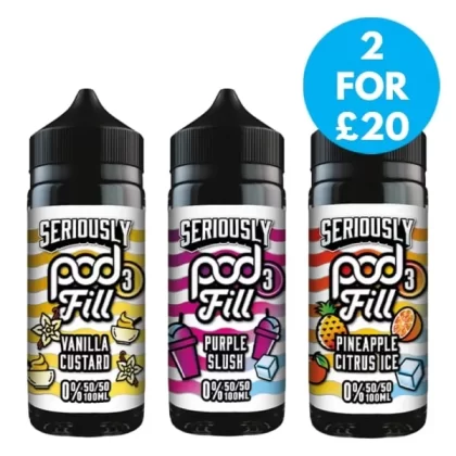 Doozy Seriously Podfill 3 100ml Shortfill (50VG/50PG) - Vape Product