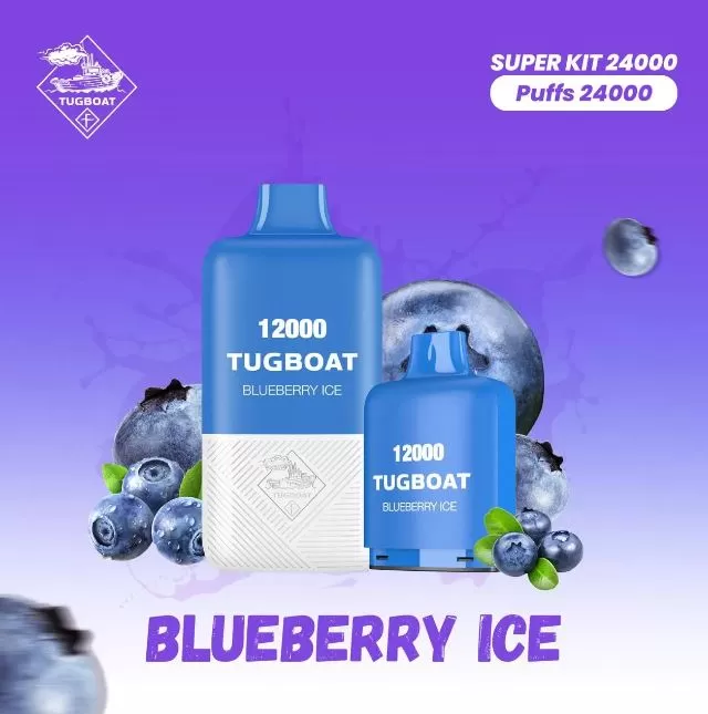 Tugboat Super 24000 Puffs Disposable Vape - 50 mg / Purple Rain Ice - Image 3
