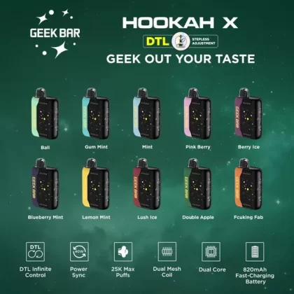 Geek Bar Hookah X 25K - Bali
