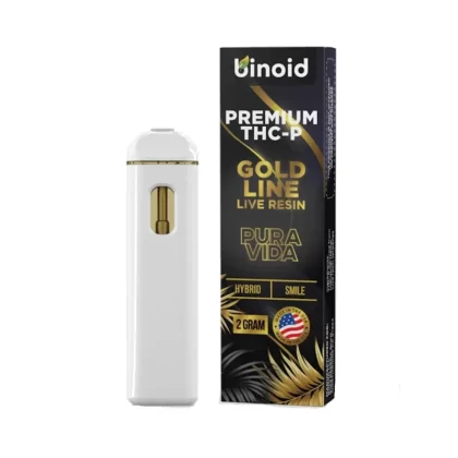 Binoid Live Resin Vaporizer – 2000mg - Strain#Candy Jack (THC-P)>Pura Vida (THC-P)>Blueberry Kush (Delta 8) (8E7336)
