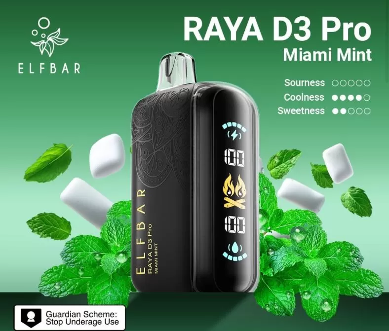 ELF Bar Raya D3 Pro Disposable Pod Device (30K Puffs) - Peach Ice / 50 mg - Image 2