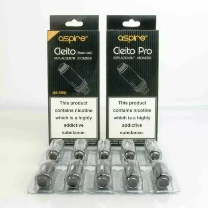 Aspire Cleito Pro & Mesh 0.4, 0.27, 0.2, 0.5 Cleito 120 Mesh – Replacement Coils