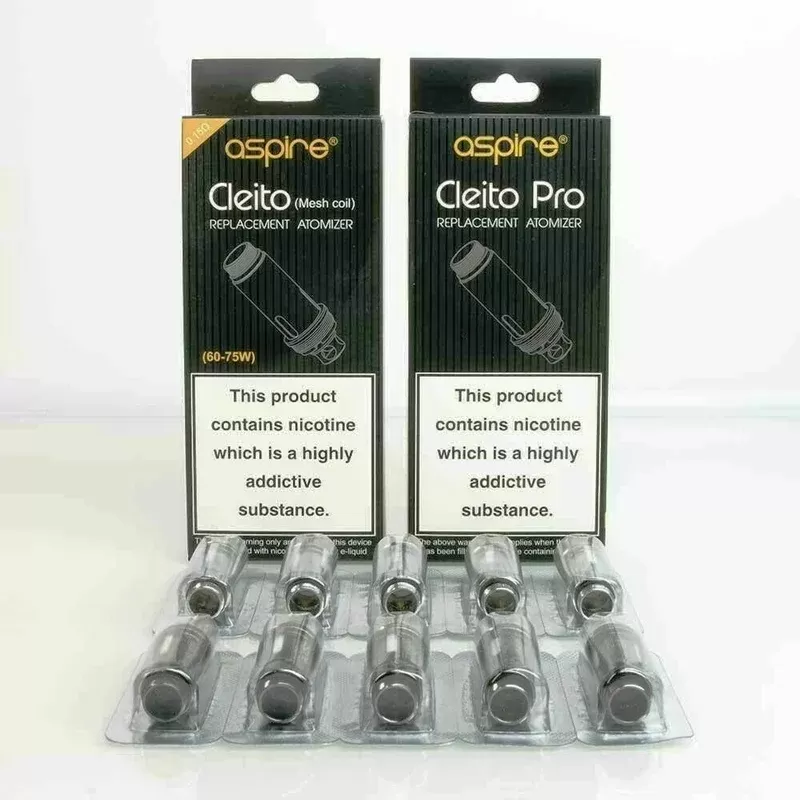 Aspire Cleito Pro & Mesh 0.4, 0.27, 0.2, 0.5 Cleito 120 Mesh – Replacement Coils
