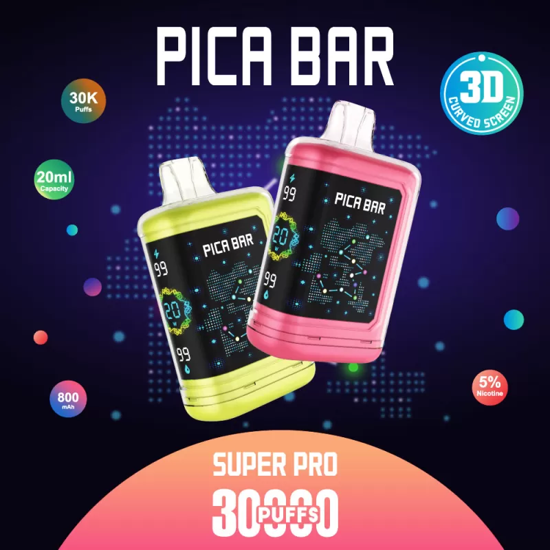PICA BAR Super Pro 30K Puff Disposable Device - 30000 Puffs - Blackberry Ice