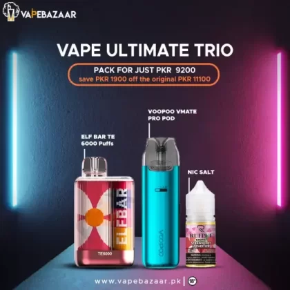 Grab Elf Bar, Voopoo VMATE Pro Pod & Nic Salt for just PKR 9,200! 🔥 | Limited Time Deal ⏳