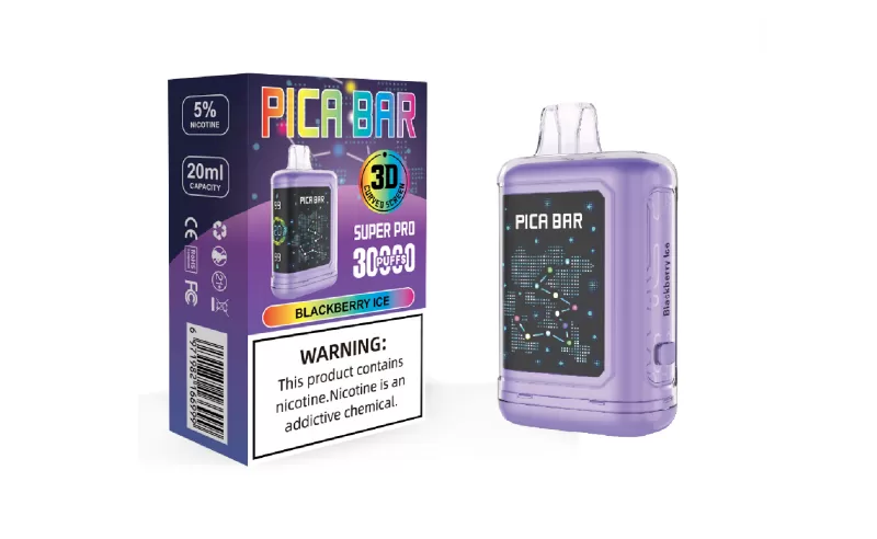 PICA BAR Super Pro 30K Puff Disposable Device - 30000 Puffs - Blackberry Ice - Image 2