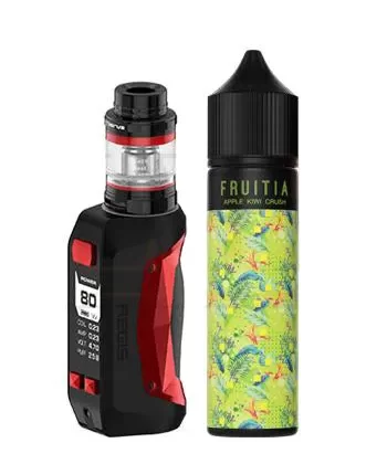 GeekVape Aegis Mini Starter Kit - Black Red / Smooth Banana Ice by Fruitia