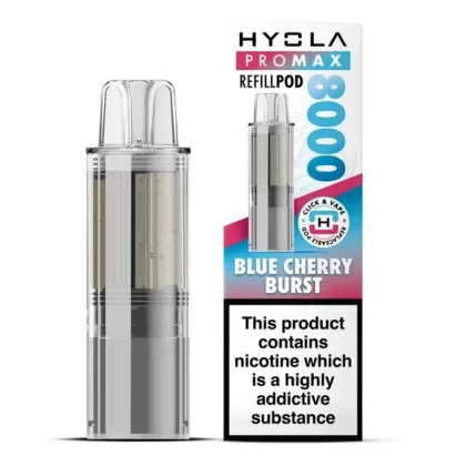 Hyola Pro Max 8000 Prefilled Pod Blue Cherry Burst - Vape Store