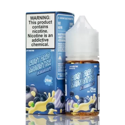 Custard Monster Salts - Blueberry Custard - 30ml - 48mg