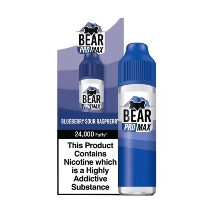 Blueberry Sour Raspberry 75ml incl. 4x Nic Shots by Bear Pro Max
