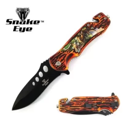 Snake Eye Tactical Wildlife Collection Spring Assisted Knife – Creek Deer