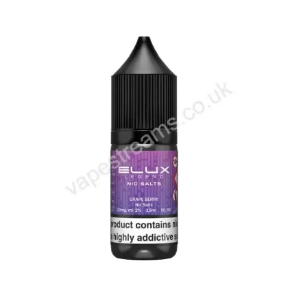 Elux Legend Grape Berry Nic Salt E-Liquid - Vapestreams Co