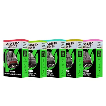 Vaporesso Luxe X Corex 2.0 Pods - 0.3 Ohm DTL, 0.4 Ohm DTL (597483)