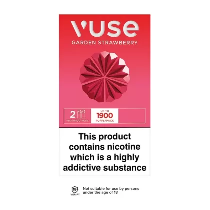 Vuse Pro Garden Strawberry Pods (2 Pack) - Strength#12mg>18mg (B598D2)