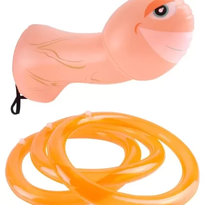 Mr. Party Pecker Inflatable Strap on Ring Toss Game