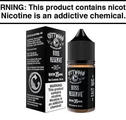 BOSS RESERVE BY CUTTWODD SALT 30ML - Vapejuice