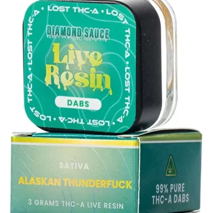 Alaskan Thunderfuck Lost THC Diamond Sauce THC-A Live Resin Dabs 3G - Ejuicewarehouse