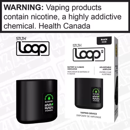 STLTH LOOP 2 Device - Colour#Black>Grey>Purple>Jade Green>Fuschia>Aqua Blue