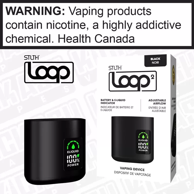 STLTH LOOP 2 Device - Colour#Black>Grey>Purple>Jade Green>Fuschia>Aqua Blue