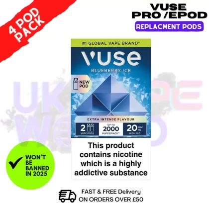 Blueberry ICE Vuse Pro Replacement Pod EPod