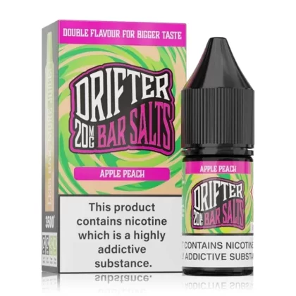 Apple Peach By Drifter Bar Salts 10ml - Nicotine Strength#10mg (Salt)>20mg (Salt)