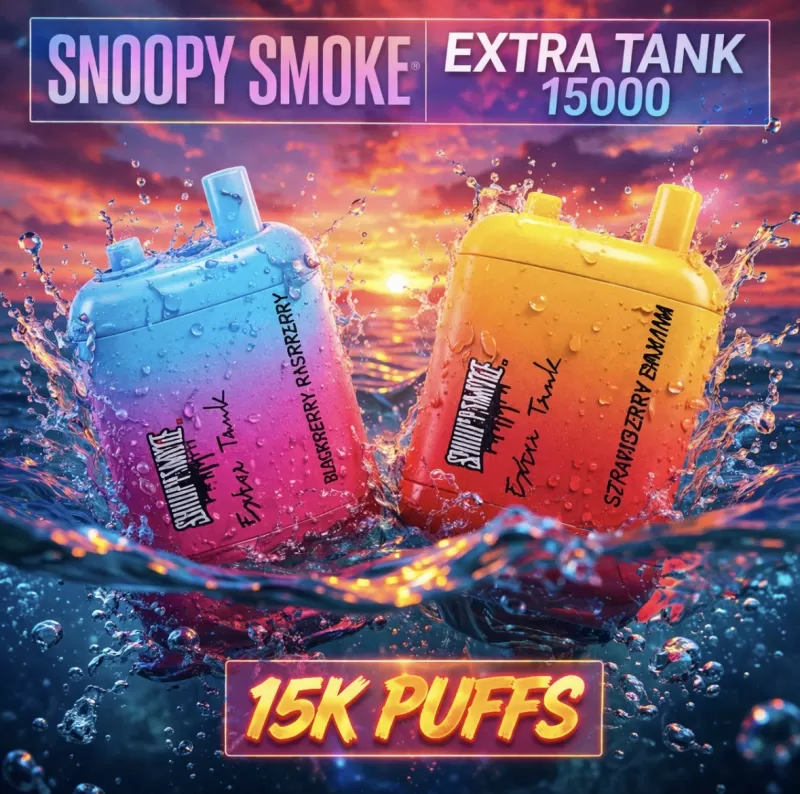 Snoopy Smoke Extra Tank 2 x 18ml 15000 - Pineapple Ice - Vapeciga - Image 2