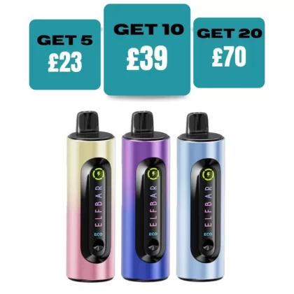Elf Bar 4-in-1 3200 Prefilled Pod Kit - £7.99 or 3 for £23 - Blue Edition