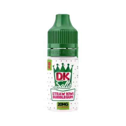 Donut King DK Strawberry Kiwi Bubblegum Nic Salt Vape Juice - 10 Pack - Strength 20mg