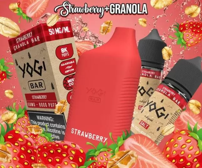 YOGI BAR RECHARGEABLE DISPOSABLE VAPE (8000 PUFFS) - 50 mg / Apple Cinnamon - Image 3