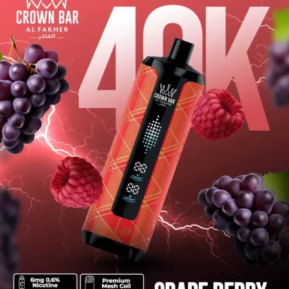 Al Fakher Crown Bar Mega Max 40K - Crownbar Vape (DCD7DD)