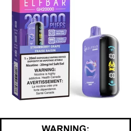 Strawberry Grape Elf Bar GH20000 Disposable Vape