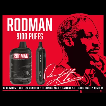 Rodman 9100 Disposable by Aloha Sun – 9100 Puffs - The Menace (Strawberry Passion) Special Edition