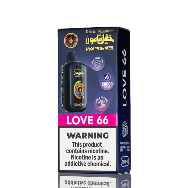 Khalil Maamoon Wapor Pro 20K Disposable Vape 20mL - Gum Mint, Ice Cinnamon Gum - Image 3