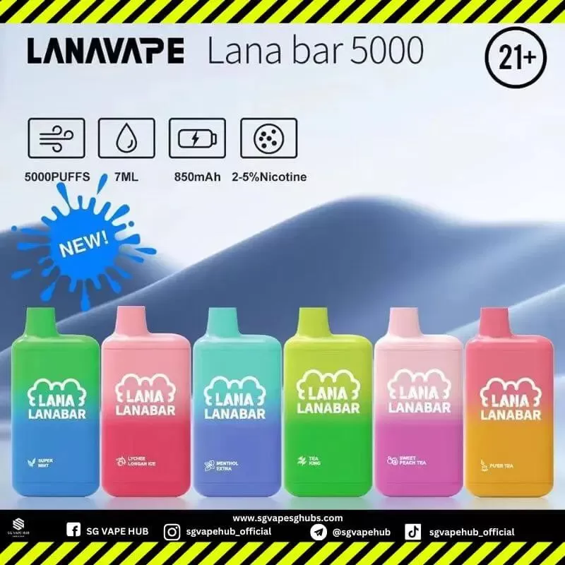LANA BAR 5000 Puffs - Juicy Grape - Image 3