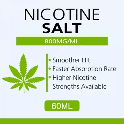 60ML 800mg/ml nicotine salts Very high