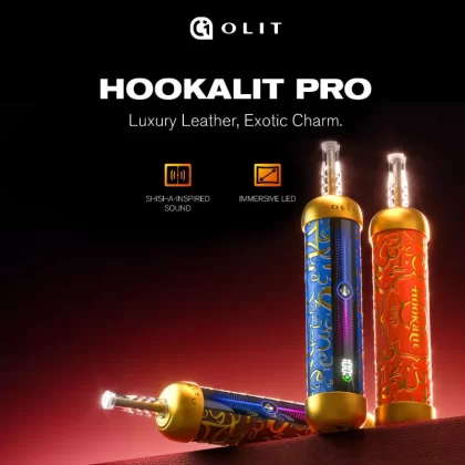 OLIT HookaLit Pro 60K Puff Disposable E-Hookah - 60,000 Puffs - Watermelon Strawberry Melon