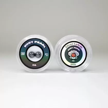 RubyPearl Co. 5mm Silicon Carbide Pearl 2pk