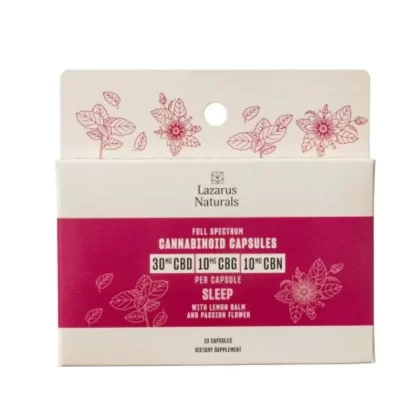 Full Spectrum CBD Capsules for Sleep with CBG & CBN – Lazarus Naturals