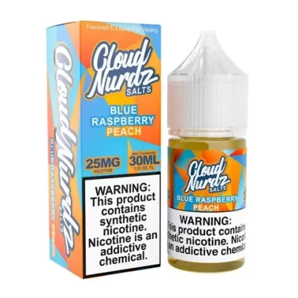 Cloud Nurdz Salts Peach Blue Razz 30ml E-Juice