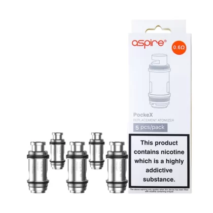 Aspire PockeX Coils (Pack of 5) - 0.6 Ohm - 5 Pack